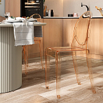 Прозрачный стул с янтарным оттенком LOUIS GHOST CHAIR варинант исполнения - 8 | Loft Concept в Орле