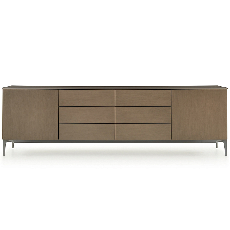 Дизайнерский длинный буфет 505 UP SIDEBOARD Серый Коричневый Дизайнерский длинный буфет 505 UP SIDEBOARD Серый Коричневый в Орле | Loft Concept