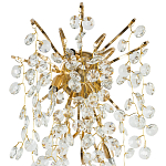 Бра с хрустальными подвесками на металлических ветках Fairytree Light Gold Wall Lamp варинант исполнения - 2 | Loft Concept в Орле