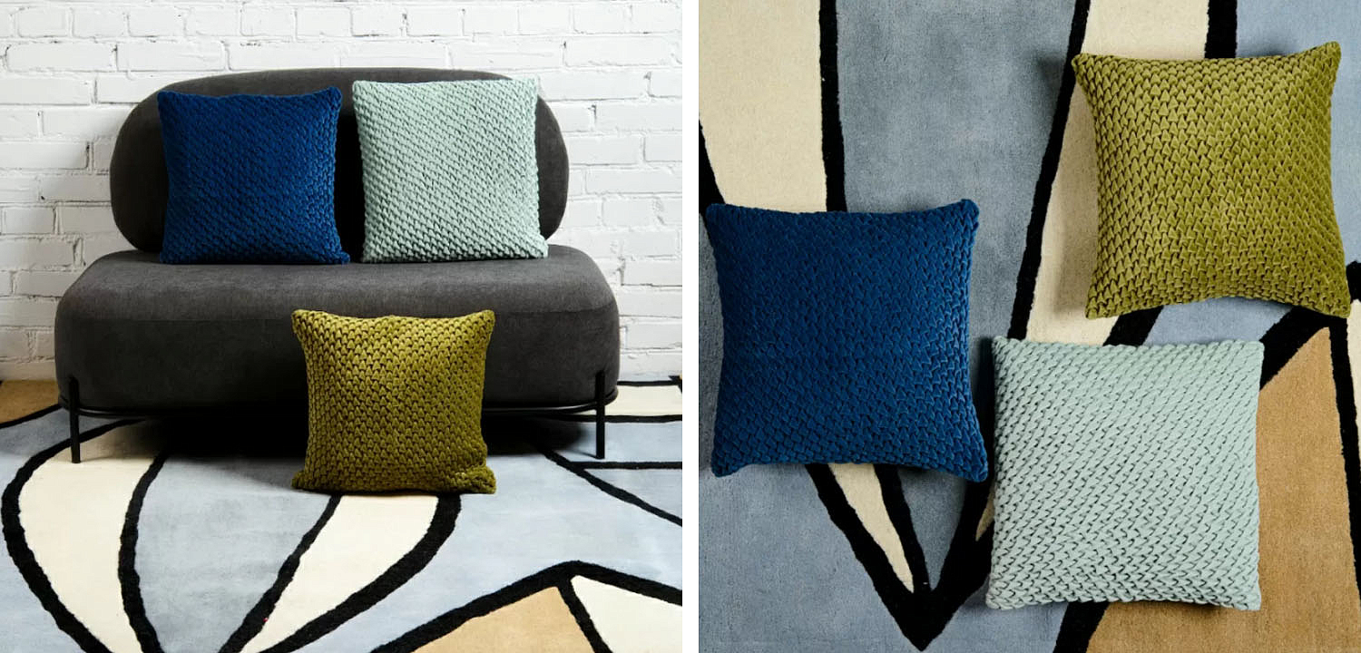 Подушка Purnama Quilting blue Подушка Purnama Quilting blue - Loft-Concept в Орле