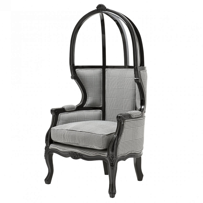 Кресло Eichholtz Chair Wellington Черный Черно-белый Кресло Eichholtz Chair Wellington Черный Черно-белый в Орле | Loft Concept