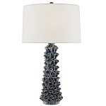 Настольная лампа с корпусом из цветков колокольчика Cascade of Blue Flowers варинант исполнения - 2 | Loft Concept в Орле