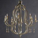 Люстра деревянная с подвесками Gray Curved Profile варинант исполнения - 2 | Loft Concept в Орле