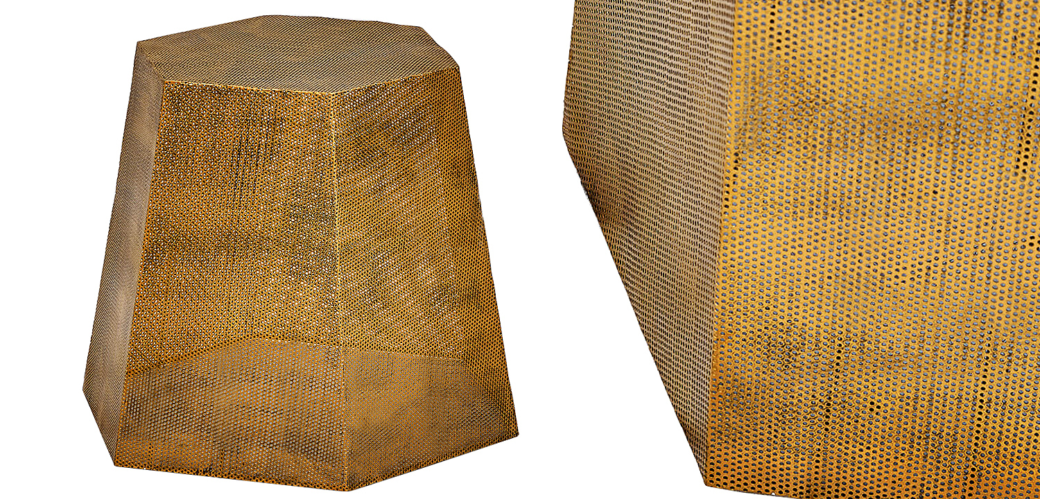 Приставной стол Gold Mesh side table Приставной стол Gold Mesh side table - Loft-Concept в Орле