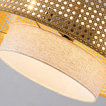 Подвесной светильник с декоративным поясом из плетеного бамбука Biuloggicu варинант исполнения - 6 | Loft Concept в Орле