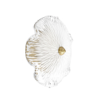 Бра в форме прозрачного стеклянного цветка с рельефной текстурой Textured Glass варинант исполнения - 1 | Loft Concept в Орле