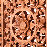 Панно из дерева квадратное Panel With Trees варинант исполнения - 2 | Loft Concept в Орле