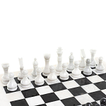 Шахматы классические с белой доской из натурального камня Мрамор Decorative Thematic Chess варинант исполнения - 2 | Loft Concept в Орле