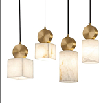 Подвесной светильник светодиодный с квадратным плафоном Stone Helios варинант исполнения - 3 | Loft Concept в Орле