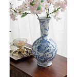 Ваза фарфоровая с синими цветочными мотивами Independence варинант исполнения - 4 | Loft Concept в Орле