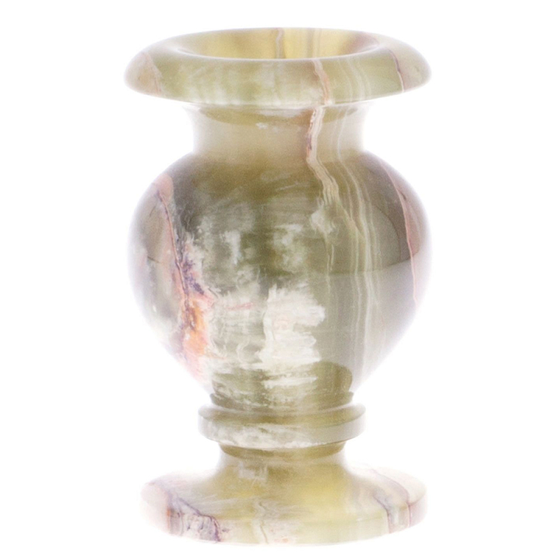 Ваза настольная из натурального оникса Onyx Vase Бежевый Ваза настольная из натурального оникса Onyx Vase Бежевый в Орле | Loft Concept