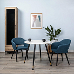 Шкаф-витрина в стиле лофт с чёрной стеклянной дверью Urban Style Space варинант исполнения - 6 | Loft Concept в Орле