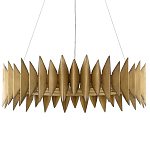 Люстра круглая с фактурным абажуром Graduated Heights варинант исполнения - 2 | Loft Concept в Орле