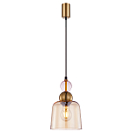 Подвесной светильник со стеклянным плафоном янтарного цвета Prestige варинант исполнения - 2 | Loft Concept в Орле