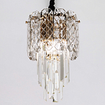 Подвесной хрустальный светильник Harmonica Crystal Gold Hanging Lamp варинант исполнения - 3 | Loft Concept в Орле