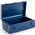 Металлический сундук Metal Dark Blue варинант исполнения - 3 | Loft Concept в Орле