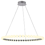 Люстра светодиодная кольцевая с круглыми плафонами белого цвета PEARLS Suspension 80 варинант исполнения - 2 | Loft Concept в Орле