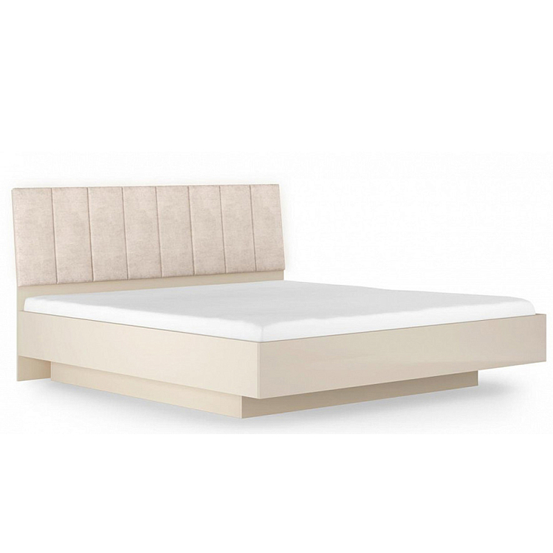 Кровать двуспальная с подъёмным основанием Satin Furniture 2 Бежево-серый Кровать двуспальная с подъёмным основанием Satin Furniture 2 Бежево-серый в Орле | Loft Concept