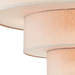 Люстра круглая трехъярусная с тканевыми абажурами Light Soft Glow варинант исполнения - 2 | Loft Concept в Орле