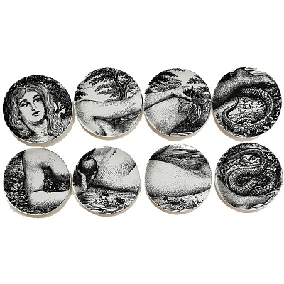Тарелки FORNASETTI SET OF 8 Тарелки FORNASETTI SET OF 8