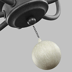 Люстра с 6-ю лампами и кремовыми деревянными бусинами Feiss варинант исполнения - 7 | Loft Concept в Орле