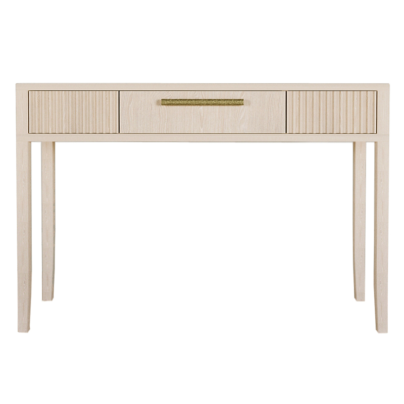 Элегантная Консоль Primo с выдвижным ящиком Светлый дуб Древесина Золотой в Орле | Loft Concept 