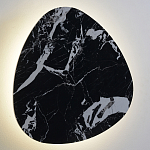 Бра треугольной формы из искусственного мрамора черного цвета Длина 47 см Ginger & Jagger варинант исполнения - 2 | Loft Concept в Орле