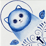 Плитка с узором Котики варинант исполнения - 2 | Loft Concept в Орле