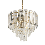 Люстра многоярусная с овальными прозрачными подвесками 36 см Harmonica варинант исполнения - 1 | Loft Concept в Орле