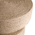 Приставной стол с отделкой из джута Juti D35 см варинант исполнения - 4 | Loft Concept в Орле