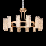 Люстра круглая с текстурными цилиндрическими плафонами Glimpse варинант исполнения - 5 | Loft Concept в Орле