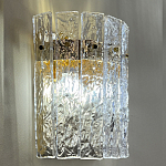 Бра с вертикальными рельефными стеклянными вставками Textured Glass варинант исполнения - 2 | Loft Concept в Орле