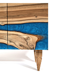 Стильный Буфет лофт 4 двери Cabinet Crimson River фасад эпоксидная смола  варинант исполнения - 4 | Loft Concept в Орле