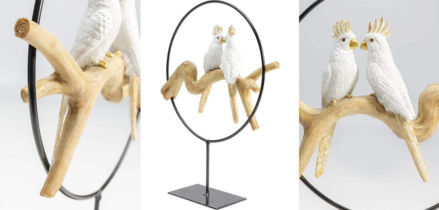 Статуэтка White Parrots in a ring Статуэтка White Parrots in a ring - Loft-Concept в Орле