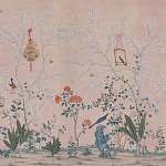 Обои ручная роспись Cecily pink варинант исполнения - 2 | Loft Concept в Орле