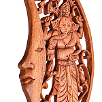 Панно из дерева Ганеша и месяц Panel With Animals варинант исполнения - 3 | Loft Concept в Орле