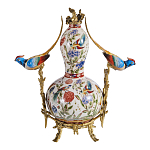 Ваза из фарфора с птицами и цветочной росписью Garden of Eden варинант исполнения - 2 | Loft Concept в Орле