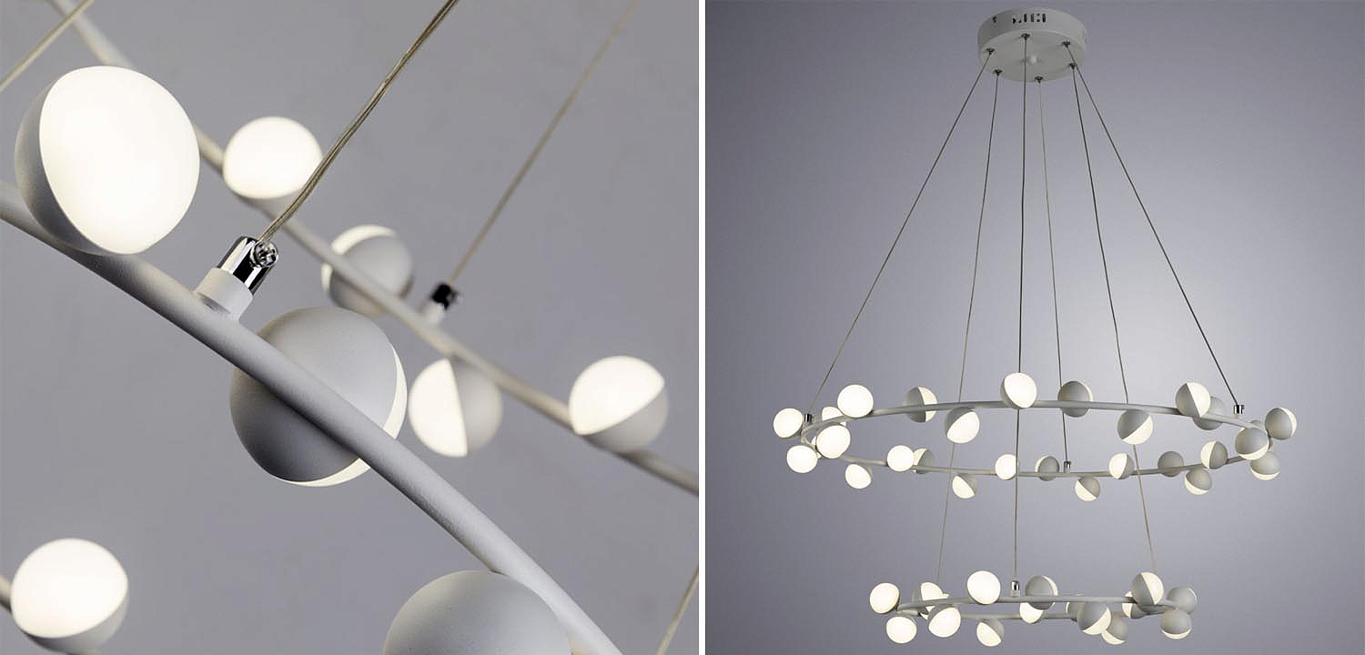 Люстра Vilelme Chandelier white double Люстра Vilelme Chandelier white double - Loft-Concept в Орле