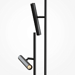 Напольный торшер светодионый черный Lumen Duo варинант исполнения - 2 | Loft Concept в Орле