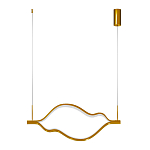 Подвесной светильник волнообразный изогнутый на двух тросах 103 см Spiral Lighting варинант исполнения - 3 | Loft Concept в Орле