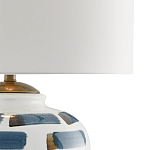 Настольная лампа керамическая с белым тканевым абажуром Perfect White Canvas варинант исполнения - 1 | Loft Concept в Орле