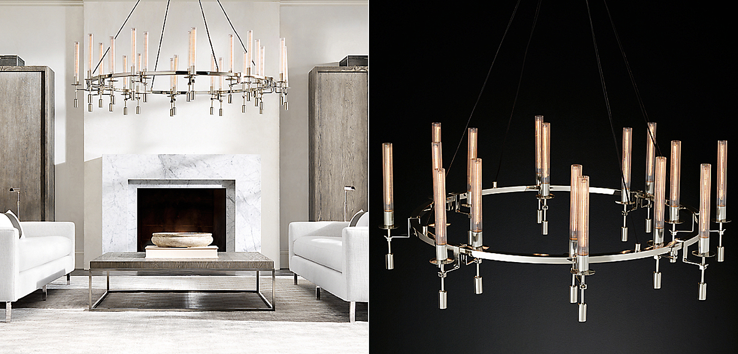 Люстра Restoration Hardware Fontanelle Chandelier nickel Люстра Restoration Hardware Fontanelle Chandelier nickel - Loft-Concept в Орле