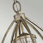 Подвесной светильник овальной формы с цилиндрическим плафоном в цвете сусальное серебро Kichler варинант исполнения - 3 | Loft Concept в Орле