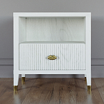 Прикроватная тумбочка с полкой Elsa Dreams White варинант исполнения - 5 | Loft Concept в Орле