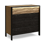 Комод 4 ящика с подсветкой на рельефном фасаде Warm Industrial варинант исполнения - 3 | Loft Concept в Орле