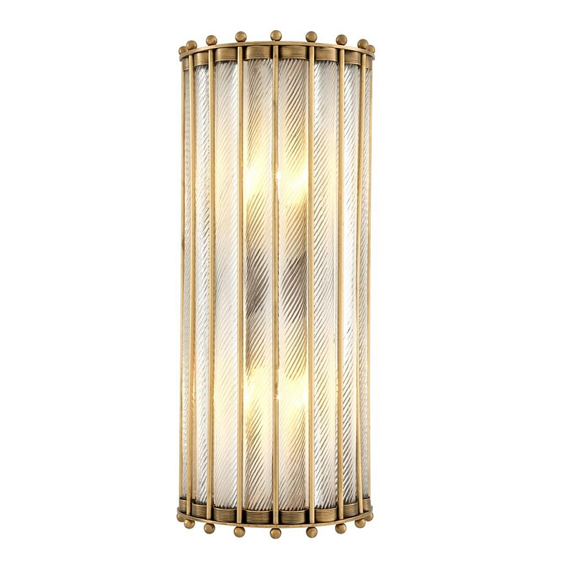 Бра Wall Lamp Tiziano Латунь Прозрачное Стекло Бра Wall Lamp Tiziano Латунь Прозрачное Стекло в Орле | Loft Concept