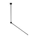 Потолочный светильник черного цвета с поворотным вытянутым плафоном Trumpet tube варинант исполнения - 1 | Loft Concept в Орле