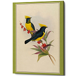 Постер на холсте с изображением птиц Blooming Birds Poster варинант исполнения - 9 | Loft Concept в Орле