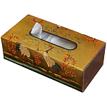 Салфетница в стиле Шинуазри Chinoiserie Golden Cranes Tissue Box варинант исполнения - 1 | Loft Concept в Орле