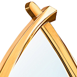 Зеркало овальное в деревянной золотистой раме Oval Gold Lines варинант исполнения - 2 | Loft Concept в Орле